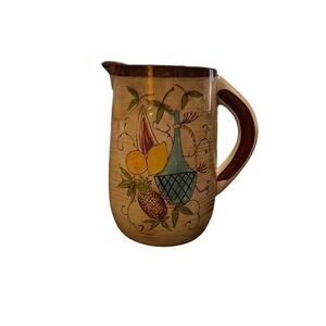 Vintage Nasco Del Coronado Japan Hand Painted Pitcher